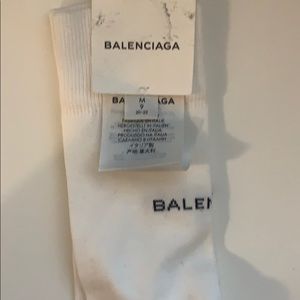 Balenciaga NWT white socks authentic